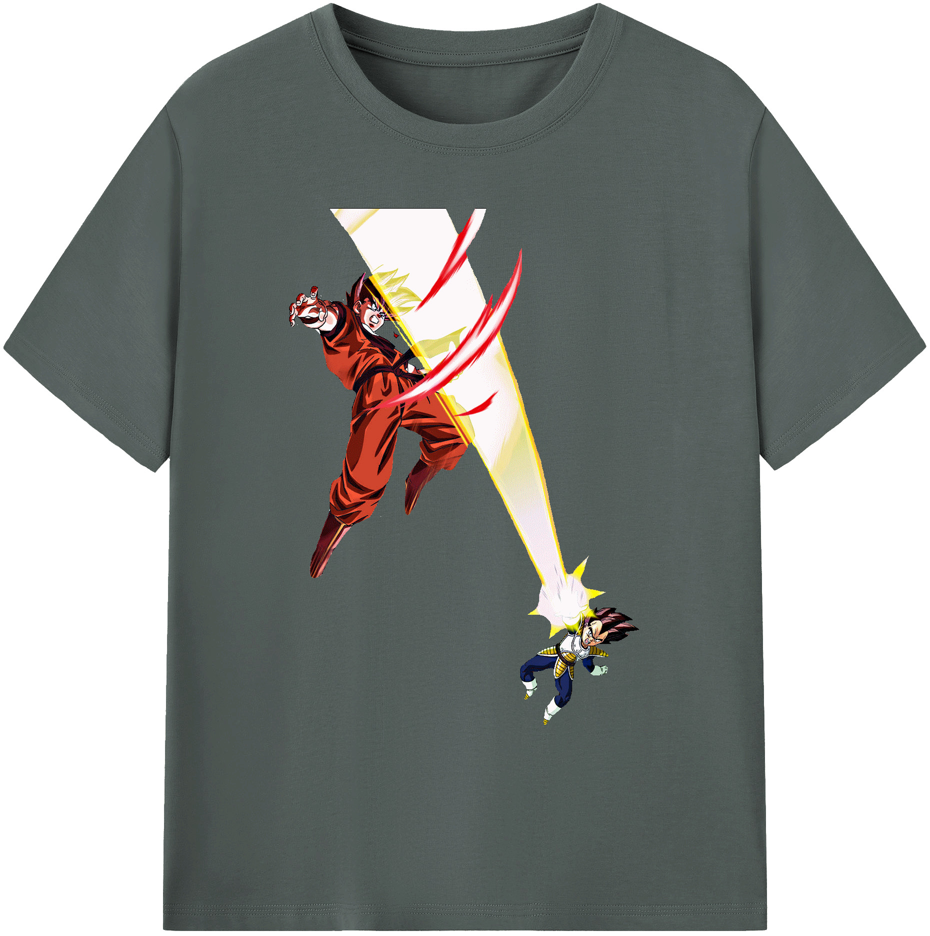 （画像用） ドラゴンボール ベジータ四世（Bejīta Yonsei）DRAGON BALL Vegeta IV 綿100％ メンズ半袖Tシャツ｜肌触りやわらか＆通気性